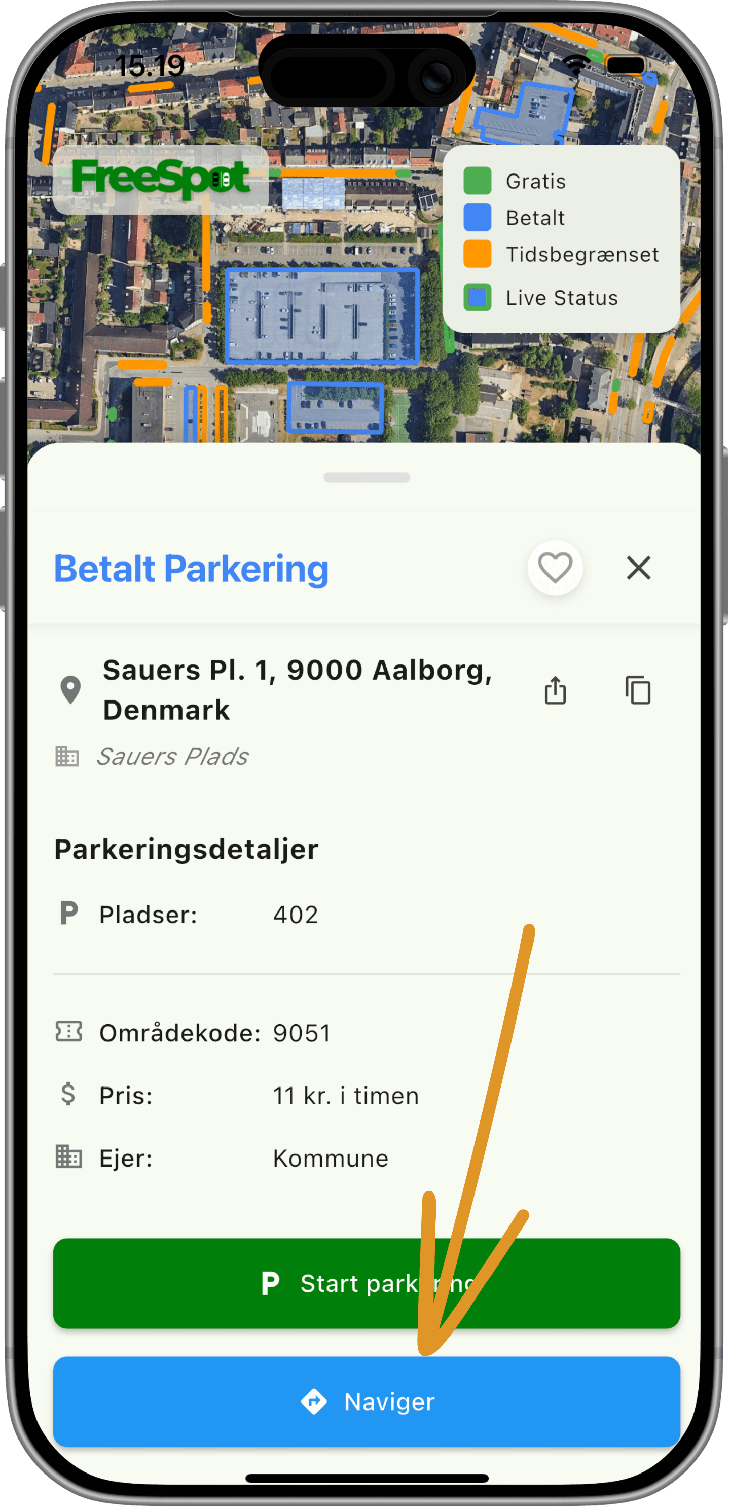 Trin 3 - Navigér og parkér