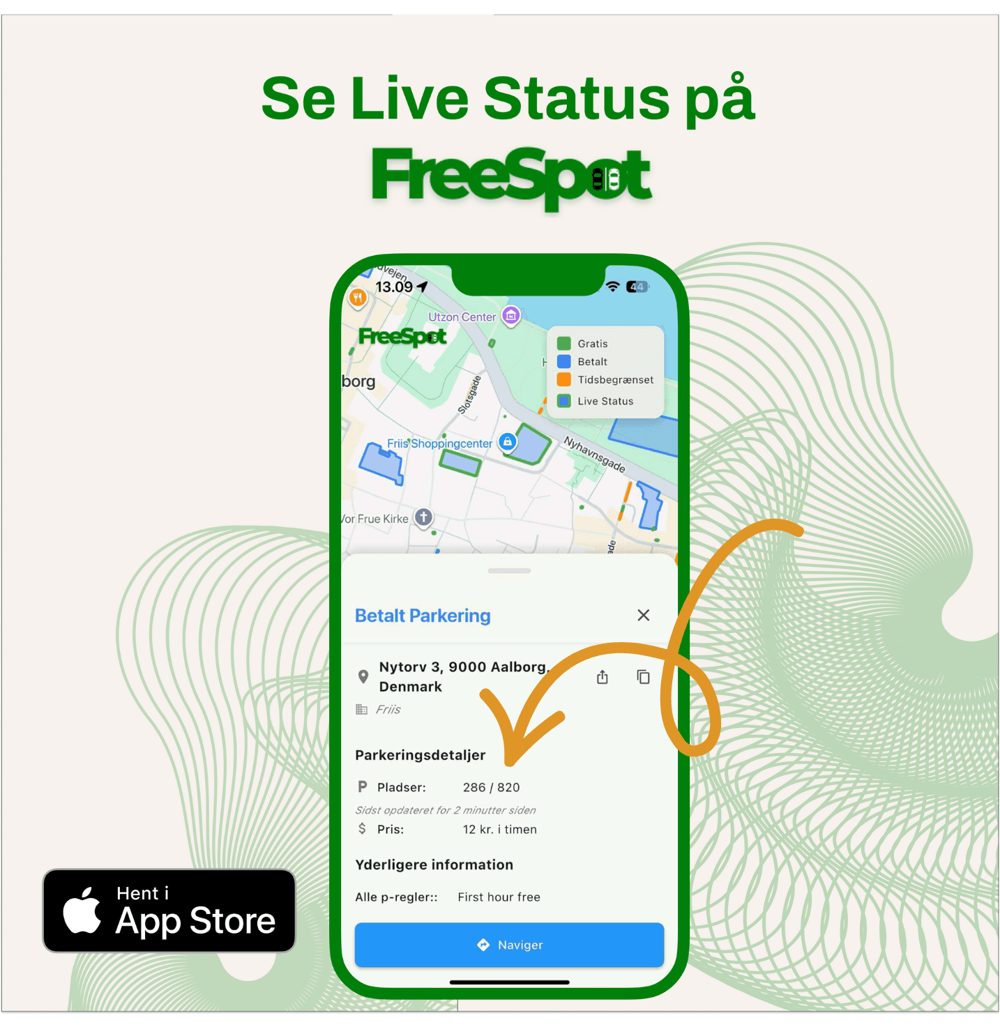 FreeSpot lancerer Live Status: Find ledige parkeringspladser i Aalborg i realtid!